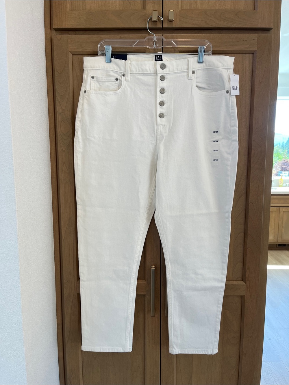 Gap White Cigarette Jeans